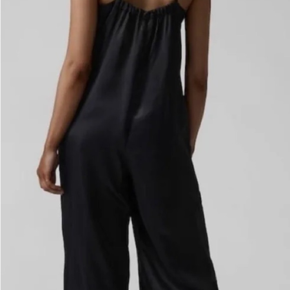 Athleta Black Wide Legs Cool Romper - Picture 9 of 10